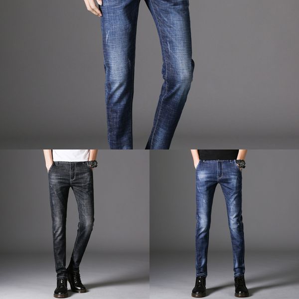 new style men's jeans korean casual mid waist slim jeans and jeanspants and jeanselastic men's youth pants trend 3i2mv, Blue
new style men's jeans korean casual mid waist slim jeans and jeanspants and jeanselastic men's youth pants trend 3i2mv, Blue