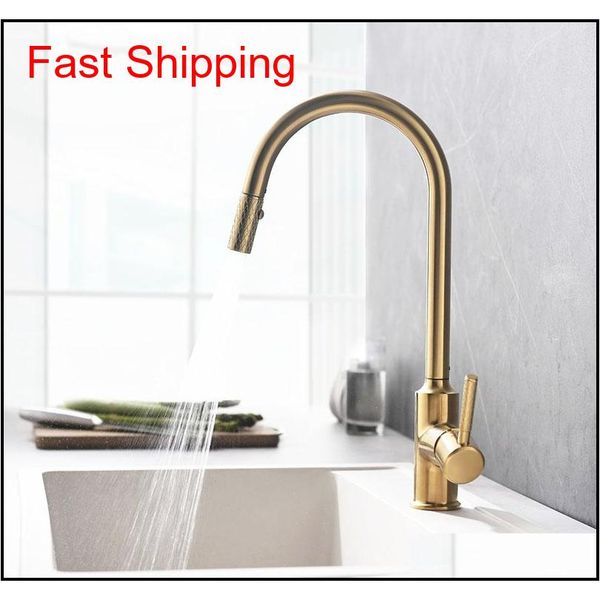 brushed gold kitchen faucet brass sink cold and mixer tap knurling pull out taps doubl qylpat packing2010
brushed gold kitchen faucet brass sink cold and mixer tap knurling pull out taps doubl qylpat packing2010