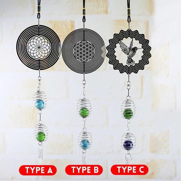 decorative objects & figurines wind chime cute metal music spiral crystal ball for indoor and outdoor home or store nordic decoration1
decorative objects & figurines wind chime cute metal music spiral crystal ball for indoor and outdoor home or store nordic decoration1