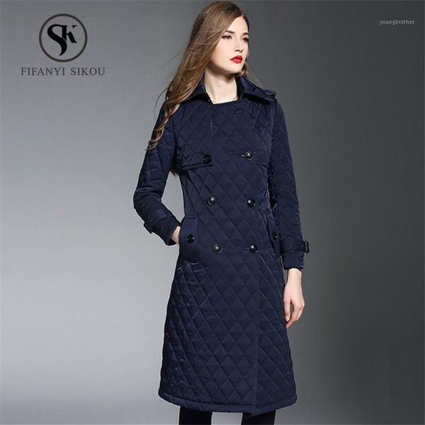 women's down & parkas winter jacket women fashion double breasted long cotton coat thick warm for female casual wadded elegant overcoat, Black
women's down & parkas winter jacket women fashion double breasted long cotton coat thick warm for female casual wadded elegant overcoat, Black