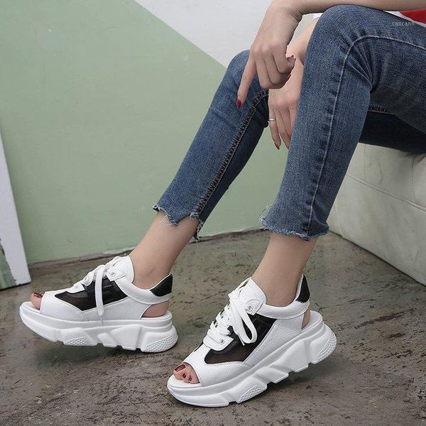 dropshipping women sandals 2020 summer muffin thick bottom fish mouth sports with breathable mesh pu leather women casual shoes1, Black
dropshipping women sandals 2020 summer muffin thick bottom fish mouth sports with breathable mesh pu leather women casual shoes1, Black