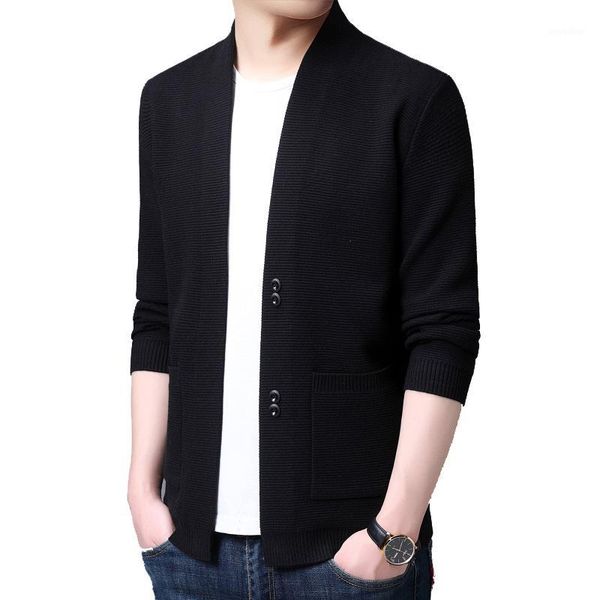 new knitted sweater men's casual wool cardigan jacket business buttons knit sweater jackets solid color sweatercoat1, White;black
new knitted sweater men's casual wool cardigan jacket business buttons knit sweater jackets solid color sweatercoat1, White;black
