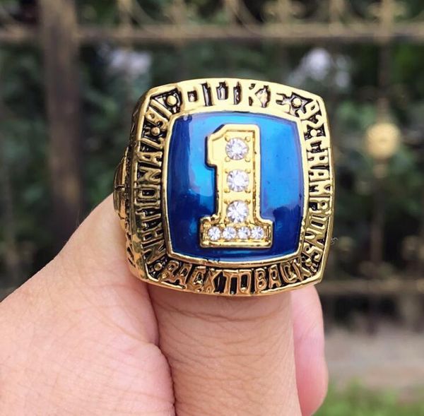 duke blue 1992 devils national championship ring men fan souvenir gift wholesale 2019 drop shipping, Silver
duke blue 1992 devils national championship ring men fan souvenir gift wholesale 2019 drop shipping, Silver