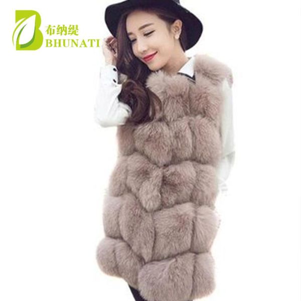 bhunati fashion women faux fur vest lady sleeveless medium-long winter vest female plus size solid color artificial fur coat, Black
bhunati fashion women faux fur vest lady sleeveless medium-long winter vest female plus size solid color artificial fur coat, Black