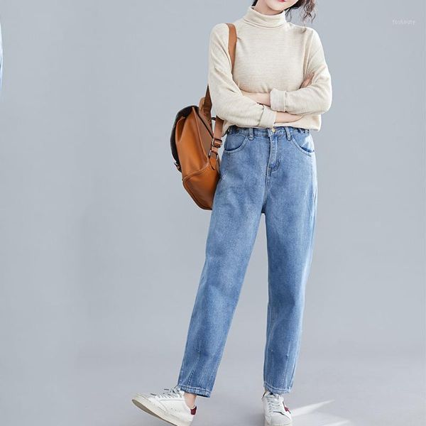 spring autumn jeans 2019 new korean fashion casual tide dark blue highwaist jeans plus size women loose pants1
spring autumn jeans 2019 new korean fashion casual tide dark blue highwaist jeans plus size women loose pants1