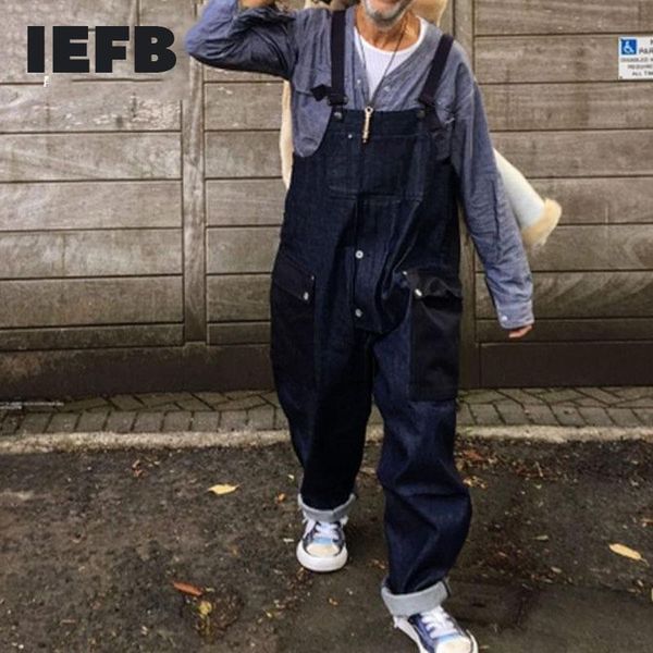 men's pants iefb fashion one-piece overalls for men color block patchwork denim jeans sleeveless casual trousers autumn winter 9y4465, Black
men's pants iefb fashion one-piece overalls for men color block patchwork denim jeans sleeveless casual trousers autumn winter 9y4465, Black
