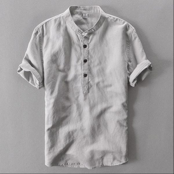 2021 summer cotton linen shirt casual mens short sleeved shirts breathes cool business shirt pullover shirt, White;black
2021 summer cotton linen shirt casual mens short sleeved shirts breathes cool business shirt pullover shirt, White;black