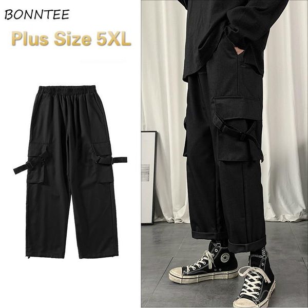 men's pants men casual solid large size 5xl loose all-match cargo wide leg trousers streetwear korean elastic waist multi-pocket ins, Black
men's pants men casual solid large size 5xl loose all-match cargo wide leg trousers streetwear korean elastic waist multi-pocket ins, Black