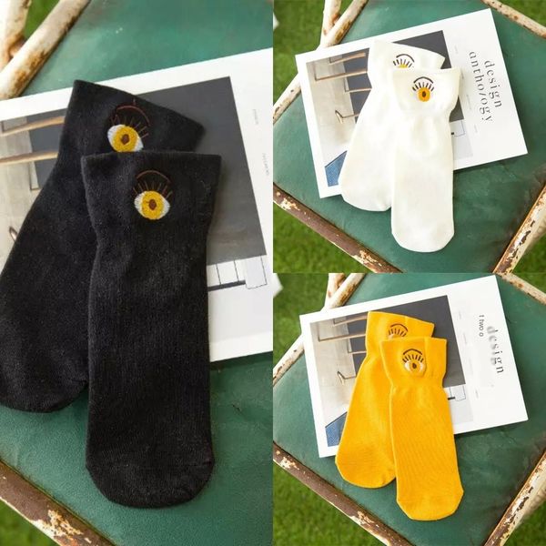 spring and summer new lovely embroidered eyes women's women's cotton medium tube cotton socks korean short socks i4aki, Black
spring and summer new lovely embroidered eyes women's women's cotton medium tube cotton socks korean short socks i4aki, Black