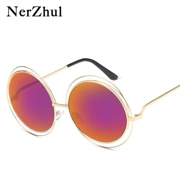 sunglasses nerzhul oversized women half pink blue big round ladies mirror glasses fashion large sun female, White;black
sunglasses nerzhul oversized women half pink blue big round ladies mirror glasses fashion large sun female, White;black