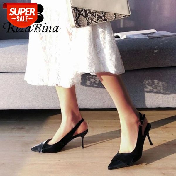 rizabina 2020 women pumps pointed toe thin heel buckle slingback beige office lady solid color ladies footwear size 33-40 #bn6z
rizabina 2020 women pumps pointed toe thin heel buckle slingback beige office lady solid color ladies footwear size 33-40 #bn6z