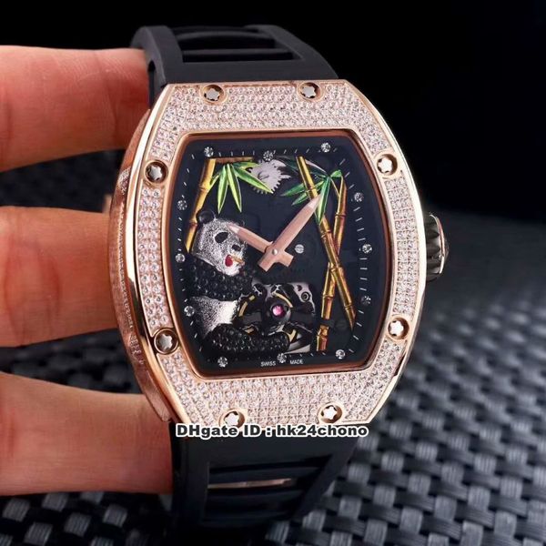 16 styles luxury rm26-01 panda full diamond rose gold japan miyota automatic mens watch 3d mascot panda dial rubber strap gents watches, Slivery;brown
16 styles luxury rm26-01 panda full diamond rose gold japan miyota automatic mens watch 3d mascot panda dial rubber strap gents watches, Slivery;brown