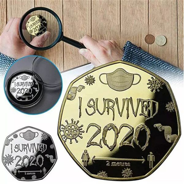 40*40mm i survived 2020 coin home souvenir coins collection decoration accessories commemorative coin old metal new year gift gold coin
40*40mm i survived 2020 coin home souvenir coins collection decoration accessories commemorative coin old metal new year gift gold coin