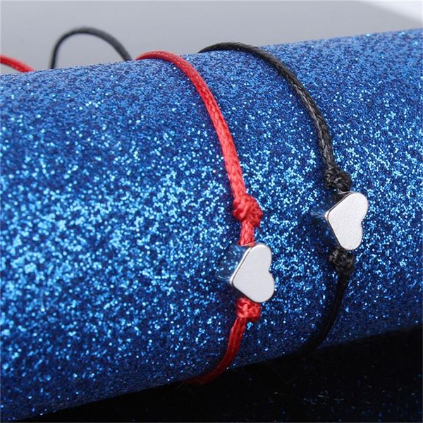 fashion bracelet lucky heart shape charm bracelet rope thread string braided bracelets for men women couples gifts, Black
fashion bracelet lucky heart shape charm bracelet rope thread string braided bracelets for men women couples gifts, Black