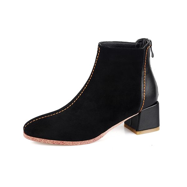 2021 the new party style round the matching riding stripe black zipper mean heels women's ankle boots pb7h
2021 the new party style round the matching riding stripe black zipper mean heels women's ankle boots pb7h