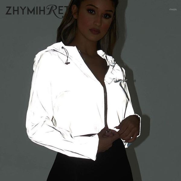 zhymihret 2019 spring new reflective female jacket casual sport hooded short coat women crop casaco feminino manteau femme1, Black;brown
zhymihret 2019 spring new reflective female jacket casual sport hooded short coat women crop casaco feminino manteau femme1, Black;brown