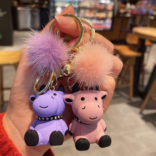 creative cartoon resin zodiac car key chain cute hairball lovers schoolbag pendant gift for year of the ox, Silver
creative cartoon resin zodiac car key chain cute hairball lovers schoolbag pendant gift for year of the ox, Silver
