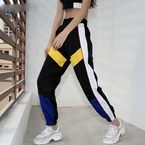 patchwork long harem pants women sweatpants high waist side striped black trousers woven elastic waist fitness workout, Black;white
patchwork long harem pants women sweatpants high waist side striped black trousers woven elastic waist fitness workout, Black;white