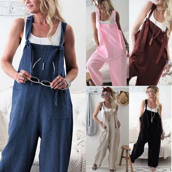 women's summer solid color sleeveless loose pockets jumpsuit casual high waist oversize playsuit overalls1, Black;white
women's summer solid color sleeveless loose pockets jumpsuit casual high waist oversize playsuit overalls1, Black;white