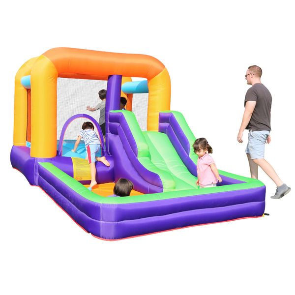 inflatable jumper jump bounce house in slide with blower bouncy castle indoor garden fun party for kids ball pool backyard party family use
inflatable jumper jump bounce house in slide with blower bouncy castle indoor garden fun party for kids ball pool backyard party family use