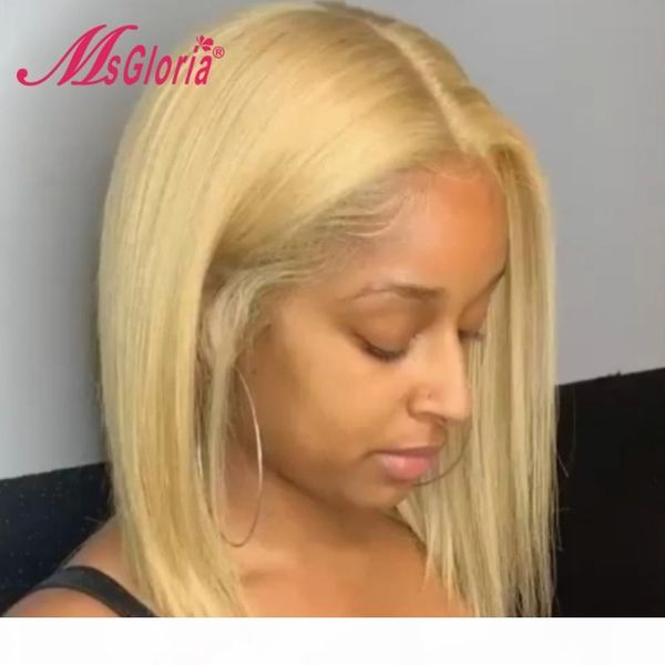 180% density #613 blonde part lace wigs bob lace front wig brazilian remy front human hair wigs for women transparent, Black;brown 
180% density #613 blonde part lace wigs bob lace front wig brazilian remy front human hair wigs for women transparent, Black;brown