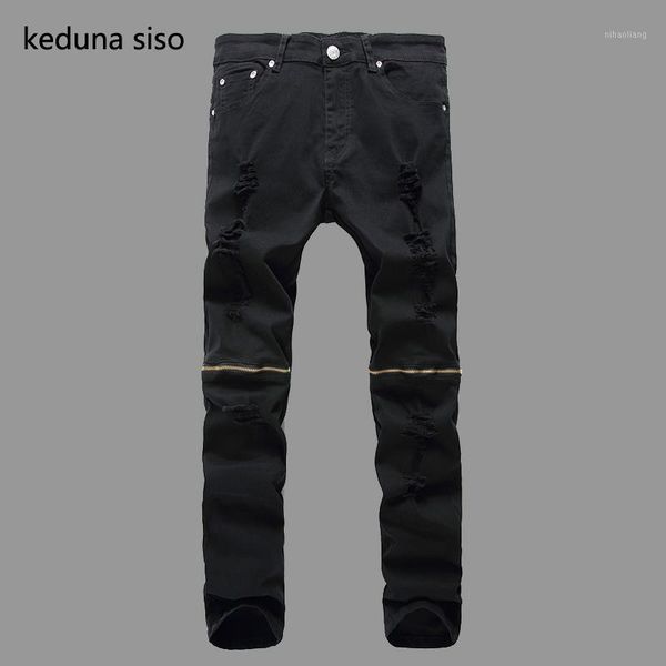 men's jeans cool black white red denim ripped for men biker with zippers knee hole slim skinny jean pants hommes hombre1, Blue
men's jeans cool black white red denim ripped for men biker with zippers knee hole slim skinny jean pants hommes hombre1, Blue