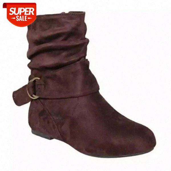 2020 new women ankle boots casual round toe flat boots buckle zipper short winter snow botas mujer flock zapatos de mujer #in0e, Black
2020 new women ankle boots casual round toe flat boots buckle zipper short winter snow botas mujer flock zapatos de mujer #in0e, Black