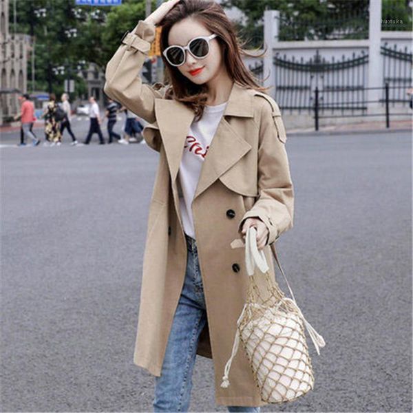 windbreaker women's long section 2020 spring autumn double-breasted khaki korean loose big size long-sleeved windbreaker jacket1, Tan;black
windbreaker women's long section 2020 spring autumn double-breasted khaki korean loose big size long-sleeved windbreaker jacket1, Tan;black