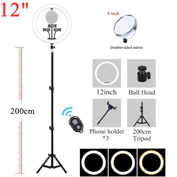 12inch 30cm selfie light ring lamp led dimmable ring light with tripod ringlight with mirror stand for tiktok youtube live1
12inch 30cm selfie light ring lamp led dimmable ring light with tripod ringlight with mirror stand for tiktok youtube live1