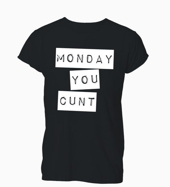 sport new men t shirt fashion popular style man monday you c*nt funny hipster rude tumblr t-shirt mens
sport new men t shirt fashion popular style man monday you c*nt funny hipster rude tumblr t-shirt mens
