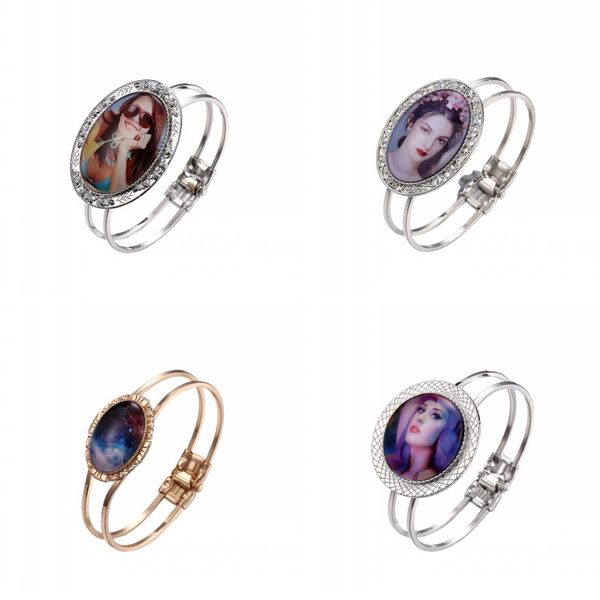 lady sublimation blank metal bangle diy jewelry girls women thermal transfer printing fashion alloy glass bracelet 7 5mk j2
lady sublimation blank metal bangle diy jewelry girls women thermal transfer printing fashion alloy glass bracelet 7 5mk j2