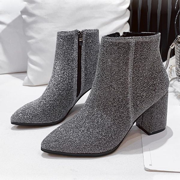 rimocy shiny sequins square heels ankle boots for women 2020 black silver pointed toe fashion shoes woman short booties female
rimocy shiny sequins square heels ankle boots for women 2020 black silver pointed toe fashion shoes woman short booties female
