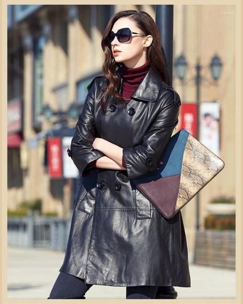 2020 genuine leather jacket black sheepskin coat female slim double breasted jacktets jaqueta couro wxf2681
2020 genuine leather jacket black sheepskin coat female slim double breasted jacktets jaqueta couro wxf2681