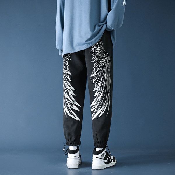 national men's autumn loose fashion brand ins sports casual pants trend versatile drawstring leggings, Black
national men's autumn loose fashion brand ins sports casual pants trend versatile drawstring leggings, Black