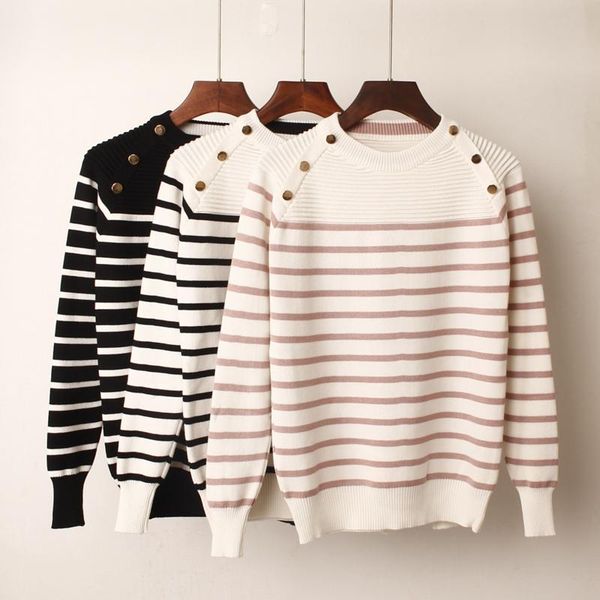bygouby fashion striped autumn winter pullover women sweater o-neck knitted jumper long sleeves female sweater, White;black
bygouby fashion striped autumn winter pullover women sweater o-neck knitted jumper long sleeves female sweater, White;black