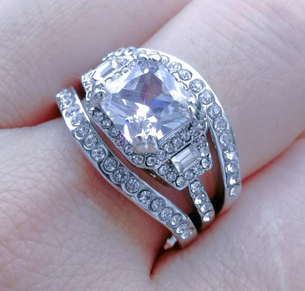 fine 18k white gold 1ct fashion set rings full diamond zircon ring wedding diamond rings, Slivery;golden
fine 18k white gold 1ct fashion set rings full diamond zircon ring wedding diamond rings, Slivery;golden