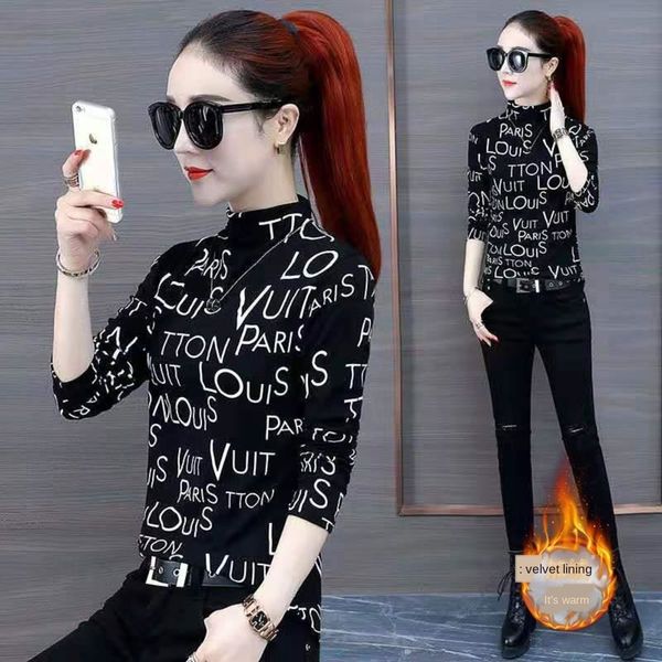 wnich half long sleeve women's new korean slim fort-shirt with cashmere 2020 high t bottoming shirt collar autumn and winter nkw02, White
wnich half long sleeve women's new korean slim fort-shirt with cashmere 2020 high t bottoming shirt collar autumn and winter nkw02, White