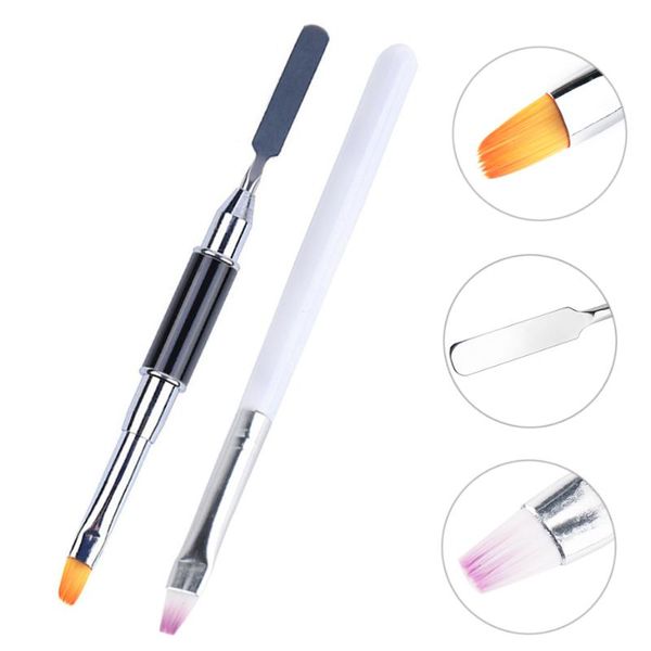 nail brushes uv gel art brush acrylic pens double headed stainless steel pusher painting extension builder drawing manicure tools nl1590, Yellow
nail brushes uv gel art brush acrylic pens double headed stainless steel pusher painting extension builder drawing manicure tools nl1590, Yellow