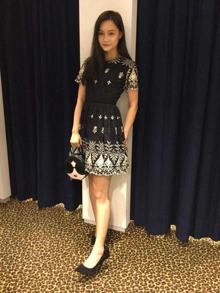juoya dancer aw17 heavy work positioning dress embroidered lace embroidery black and white short sleeve lace dress 7446 clear 2ugiv, Black;gray
juoya dancer aw17 heavy work positioning dress embroidered lace embroidery black and white short sleeve lace dress 7446 clear 2ugiv, Black;gray