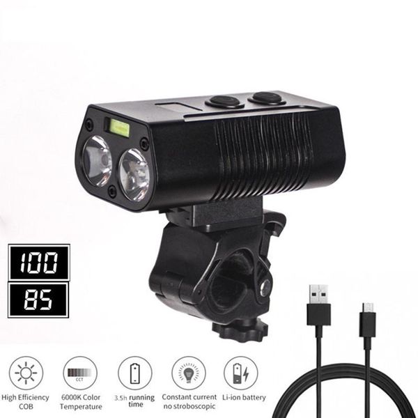 bicycle headlight rainproof usb rechargeable led 5200mah mtb front lamp ultralight flashlights with power bank bike accessories
bicycle headlight rainproof usb rechargeable led 5200mah mtb front lamp ultralight flashlights with power bank bike accessories