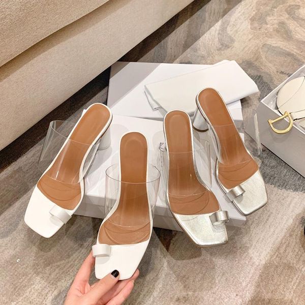 slippers summer slides transparent pvc square toe clip-on high heels genuine leather casual sandals mules flip flops shoes1, Black
slippers summer slides transparent pvc square toe clip-on high heels genuine leather casual sandals mules flip flops shoes1, Black