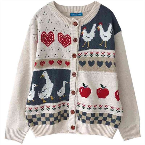 japanese lolita style autumn winter women sweater funny duck cock pattern loose sweater cute kawaii animal thick cardigan, White;black
japanese lolita style autumn winter women sweater funny duck cock pattern loose sweater cute kawaii animal thick cardigan, White;black