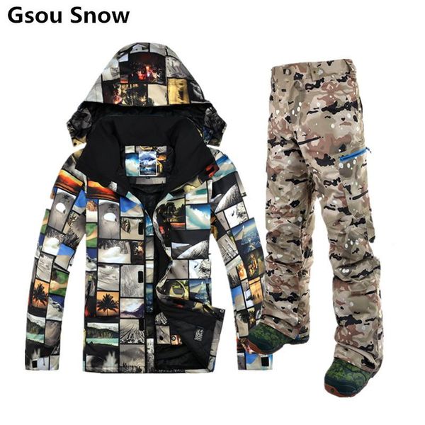 skiing jackets gsou snow winter ski suit for men jacket snowboard pants esqui traje jas mannen mountain clothing
skiing jackets gsou snow winter ski suit for men jacket snowboard pants esqui traje jas mannen mountain clothing