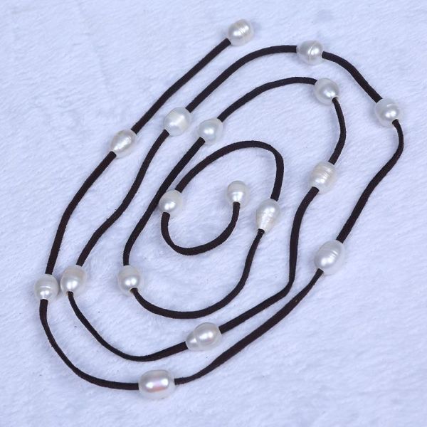 chains charm rice real freshwater pearl leather long necklaces jewelry for women necklace diy, Silver
chains charm rice real freshwater pearl leather long necklaces jewelry for women necklace diy, Silver