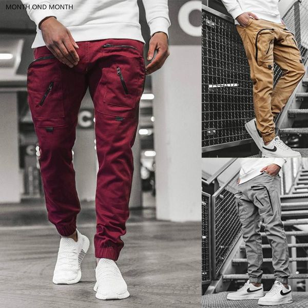 men's pants cargo pocket trousers streetwear joggers sweatpants fashion hip hop loose men zipper sport, Black
men's pants cargo pocket trousers streetwear joggers sweatpants fashion hip hop loose men zipper sport, Black