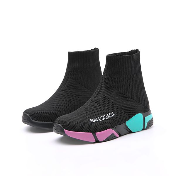 children socks high boys school kids shoes black designer soft girls sport sneakers toddler tenis infantil, Black;red
children socks high boys school kids shoes black designer soft girls sport sneakers toddler tenis infantil, Black;red