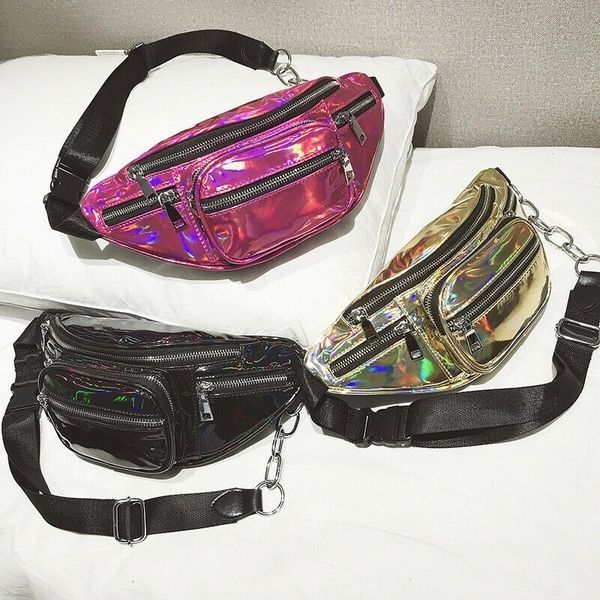 Girls Fanny Shiny Leather Pouch Belt Shoulder Bags Women Men Hop Chain Pocket Cool Hip Bag Waist Packs
Girls Fanny Shiny Leather Pouch Belt Shoulder Bags Women Men Hop Chain Pocket Cool Hip Bag Waist Packs
