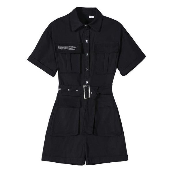 2021 new female short overalls feminine fashions up high street wide load playsuits high-loose black snap ih99, Black;white
2021 new female short overalls feminine fashions up high street wide load playsuits high-loose black snap ih99, Black;white