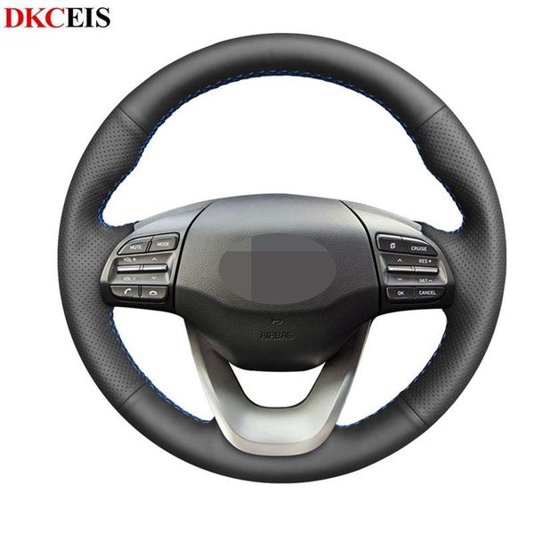 diy hand-stitched black soft artificial leather comfortable anti-slip car steering wheel cover for kona 2020 2020
diy hand-stitched black soft artificial leather comfortable anti-slip car steering wheel cover for kona 2020 2020