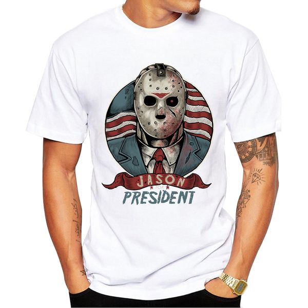 2018 президент мужчины jason для printed t-shirt hipster punk прохладный футболки с коротким рукавом повседневная топы с капюшоном спортивны
2018 президент мужчины jason для printed t-shirt hipster punk прохладный футболки с коротким рукавом повседневная топы с капюшоном спортивны